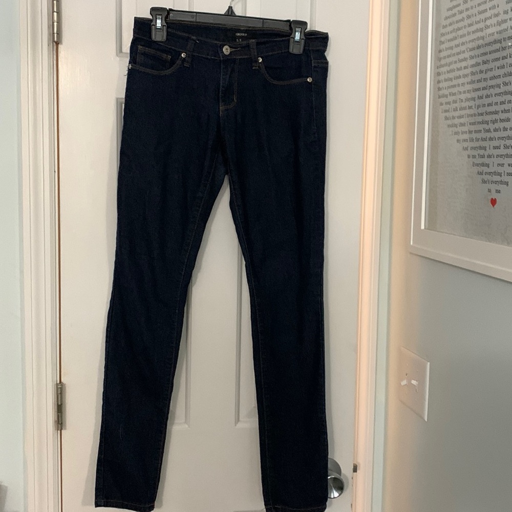 Forever 21 dark blue jeans